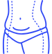 Liposuction and body contouring procedure icon